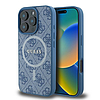 Guess 4G Ring Classic Logo MagSafe iPhone 16 Pro tok - kék