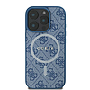 Guess 4G Ring Classic Logo MagSafe iPhone 16 Pro tok - kék
