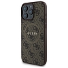Guess 4G Ring Classic Logo MagSafe tok iPhone 16 Pro Maxhoz, barna