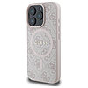 Guess 4G Ring Classic Logo MagSafe tok iPhone 16 Pro Maxhoz, rózsaszín
