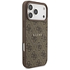 Guess 4G Ring Classic Logo MagSafe tok iPhone 17 Pro Maxhoz, barna