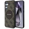 Guess 4G Round Patch Classic Logo MagSafe tok Samsung Galaxy S25 készülékhez, barna