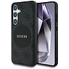 Guess 4G Round Patch Classic Logo MagSafe tok Samsung Galaxy S25 készülékhez, fekete