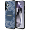 Guess 4G Round Patch Classic Logo MagSafe tok Samsung Galaxy S25 Plus-hoz kék
