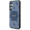 Guess 4G Round Patch Classic Logo MagSafe tok Samsung Galaxy S25 Plus-hoz kék