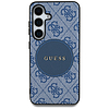 Guess 4G Round Patch Classic Logo MagSafe tok Samsung Galaxy S25 Plus-hoz kék