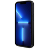 Guess 4G Stripes tok Magsafe pénztárcával iPhone 15-höz, fekete