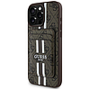 Guess 4G Stripes tok Magsafe pénztárcával iPhone 16 Pro Max-hoz barna