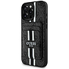 Guess 4G Stripes tok Magsafe pénztárcával iPhone 16 Pro Maxhoz, fekete