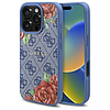 Guess 4G virágmintás MagSafe tok iPhone 16 Pro Maxhoz - kék
