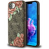 Guess 4G virágmintás MagSafe tok iPhone 16e-hez - barna
