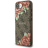 Guess 4G virágmintás MagSafe tok iPhone 16e-hez - barna