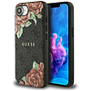 Guess 4G virágmintás MagSafe tok iPhone 16e-hez - fekete