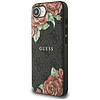 Guess 4G virágmintás MagSafe tok iPhone 16e-hez - fekete
