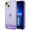 Guess áttetsző iPhone 14 6.1" tok - lila
