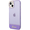 Guess áttetsző iPhone 14 6.1" tok - lila