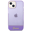 Guess áttetsző iPhone 14 6.1" tok - lila