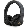 Guess bőr Tone On Tone Script Bluetooth 4G fülre helyezhető fejhallgató - fekete