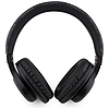Guess bőr Tone On Tone Script Bluetooth 4G fülre helyezhető fejhallgató - fekete