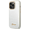 Guess Croco Collection tok iPhone 14 Pro 6.1"-hez - ezüst