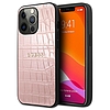 Guess Croco Stamp Lines - iPhone 13 Pro tok rózsaszín (GUHCP13LPCRBPI)