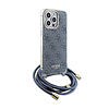 Guess Crossbody Cord 4G Print - iPhone 15 Pro Max tok kék (GUHCP15XHC4SEB)