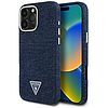 Guess Denim háromszög logós MagSafe iPhone 16 Pro Max tok - kék