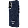 Guess Denim háromszög logós MagSafe iPhone 16 tok - kék