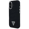 Guess Denim háromszög logós MagSafe tok iPhone 16-hoz - fekete
