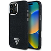 Guess Denim háromszög logós MagSafe tok iPhone 16 Próhoz - fekete