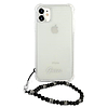 Guess fekete gyöngytok iPhone 11 6.1" / Xr készülékhez - átlátszó