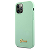 Guess fém logós tok iPhone 12 Pro Max 6.7"-hez, zöld