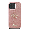 Guess Fixed Glitter Big 4G iPhone 16 Pro tok - rózsaszín