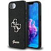 Guess Fixed Glitter Big 4G tok iPhone 16e-hez - fekete