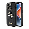 Guess Glitter Script Big 4G - tok iPhone 15 Pro Max készülékhez fekete (GUHCP15XHG4SGK)