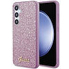 Guess Glitter Script tok Samsung Galaxy S24+ telefonhoz - lila