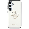 Guess Grained Big 4G Logo Small Classic Logo tok Samsung Galaxy S25 készülékhez bézs