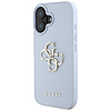 Guess Grained Big 4G Logo Small Classic logós tok iPhone 16-hoz - kék