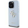 Guess Grained Big 4G Logo Small Classic logós tok iPhone 16 Pro Max-hoz - kék