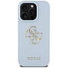 Guess Grained Big 4G Logo Small Classic logós tok iPhone 16 Pro Max-hoz - kék