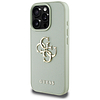 Guess Grained Big 4G Logo Small Classic logós tok iPhone 16 Pro Max-hoz - zöld