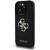 Guess Grained Big 4G Logo Small Classic logós tok iPhone 16 Próhoz - fekete