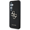 Guess Grained Big 4G Logo Small Classic logós tok Samsung Galaxy S25 készülékhez, fekete