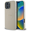 Guess Grained Gold Ring MagSafe tok iPhone 16 Pro Maxhoz, bézs