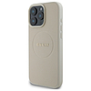 Guess Grained Gold Ring MagSafe tok iPhone 16 Pro Maxhoz, bézs