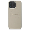 Guess Grained Gold Ring MagSafe tok iPhone 16 Pro Maxhoz, bézs