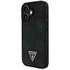 Guess Grained Hot Stamp Peony háromszög logós MagSafe tok iPhone 16-hoz - fekete