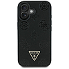 Guess Grained Hot Stamp Peony háromszög logós MagSafe tok iPhone 16-hoz - fekete