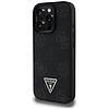 Guess Grained Hot Stamp Peony háromszög logós MagSafe tok iPhone 16 Próhoz - fekete