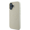 Guess Grained Ring MagSafe tok iPhone 16-hoz - bézs